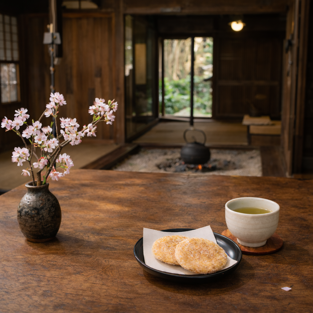 ザラメせんべい